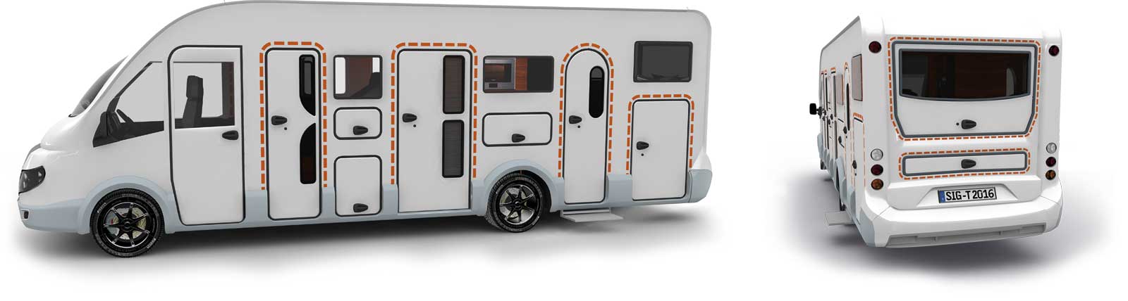 Satisfied tegos customers with Wochner caravans and RVs